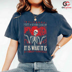It Is What It Is Skeleton Tee Spooky Gothic Graveyard Unisex Halloween Apparel
