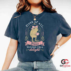 Jesus Thinks Im Delight T-Shirt Grumpy Toad Coffee Lover Unisex Graphic Apparel