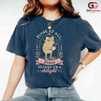 Jesus Thinks Im Delight T-Shirt Grumpy Toad Coffee Lover Unisex Graphic Apparel