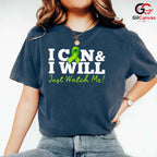 Just Watch Me Motivation Shirt Unisex Inspirational Quote Gift Teens Adults
