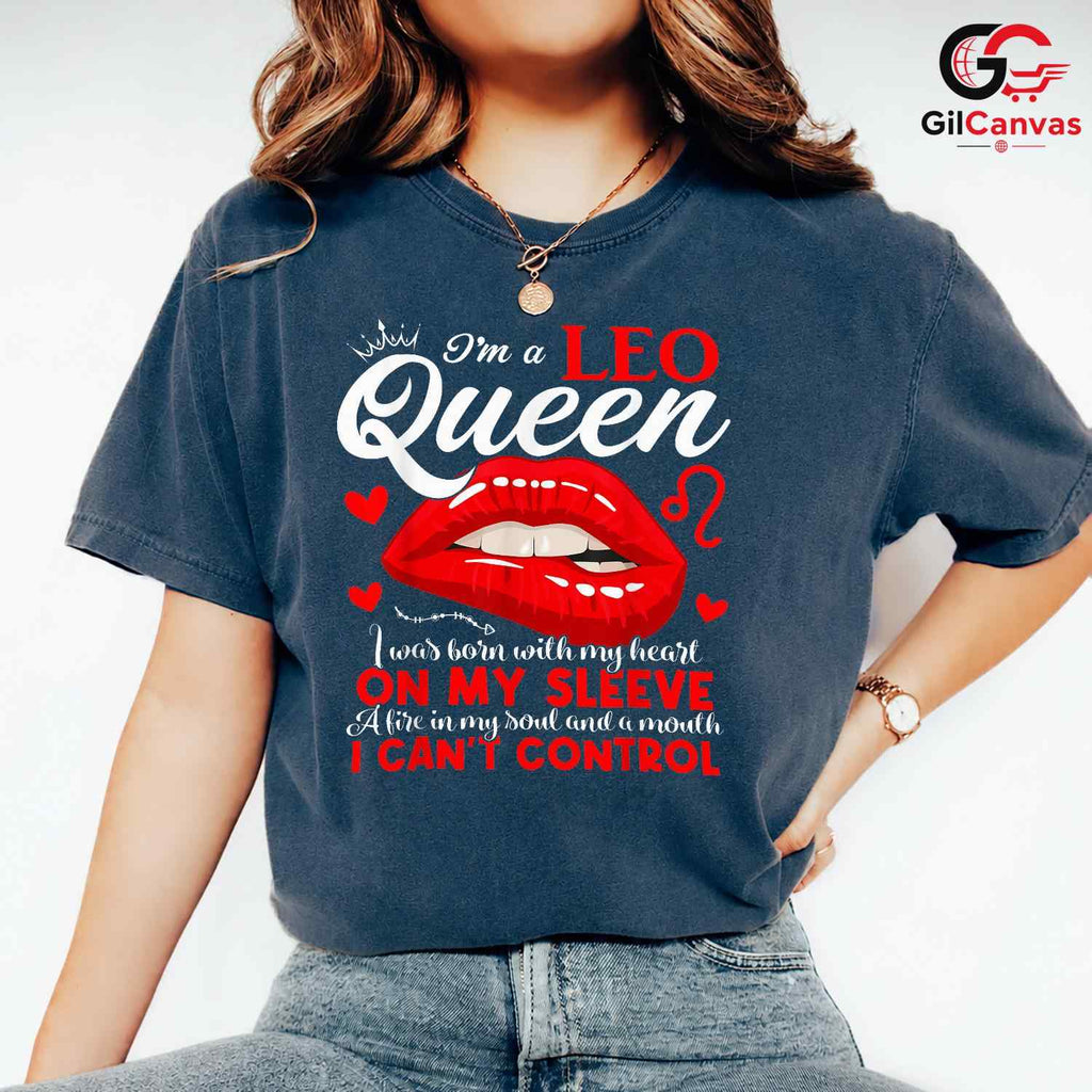Leo Queen Astrology Tee Shirt Unisex Event Birthday Gift Idea For Women