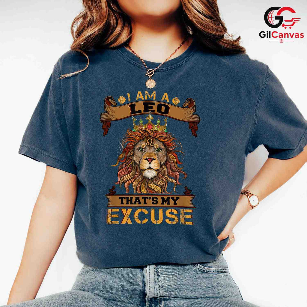 Leo Zodiac Birthday T-Shirt Unisex Fun Astrology Gift Idea For Fans Men