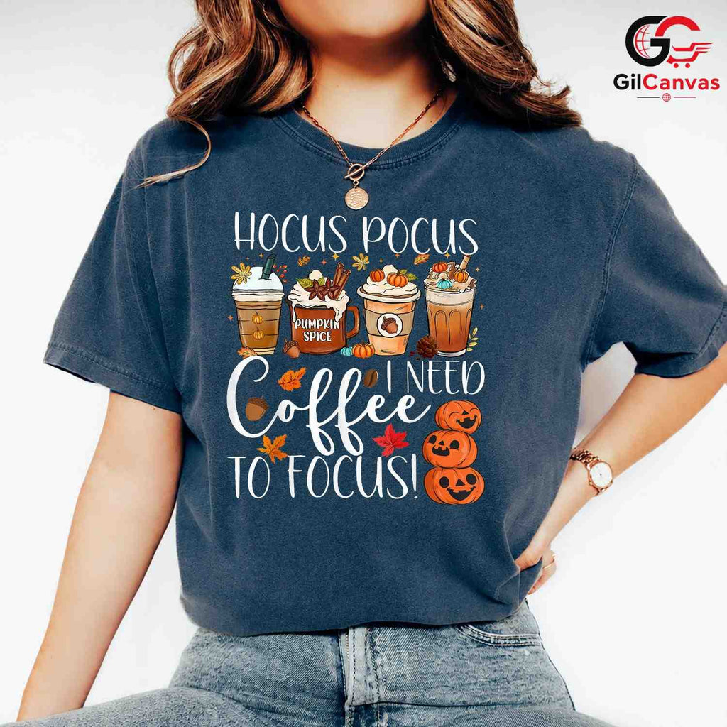 Magic Pumpkin Spice Coffee T-Shirt Unisex Funny Fall Witchy Halloween Gift