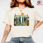 Mountain Hiking Graphic Tee Outdoor Activity Adventure Wear Unisex Gift Idea