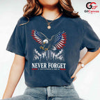 Patriotic Eagle Memorial Shirt Unisex Never Forget September Event Gift Adults