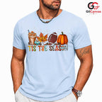Pumpkin Football Fall Game Tee Unisex Thanksgiving Holiday Gift For Kids All