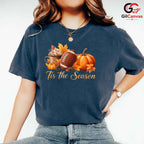 Pumpkin Football Fall T-Shirt Unisex Thanksgiving Sports Holiday Gift All Ages