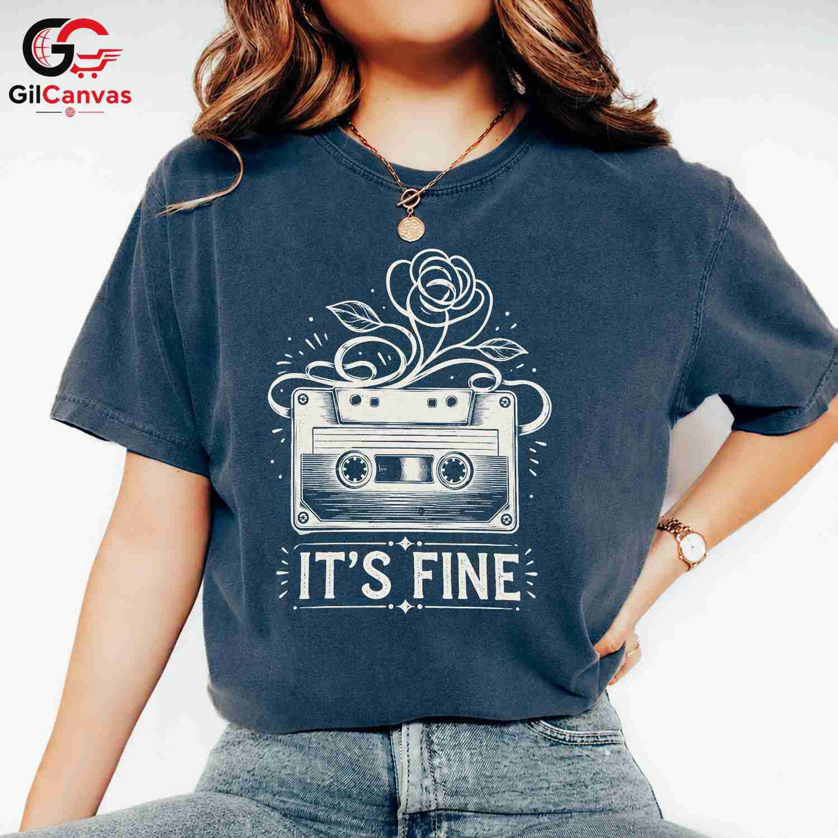 Retro Cassette Music T-Shirt Men Women Casual Vintage Design Fun Gift Apparel