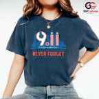 September 11 Memorial T-Shirt Unisex Patriot Day USA Flag Freedom Gift Tee