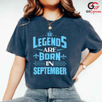 September Birthday Legend T-Shirt Unisex Cool Celebration Gift For Men Women