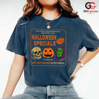 Skull Pumpkin Halloween Tee Shirt Unisex Perfect Spooky Event Gift For Adults