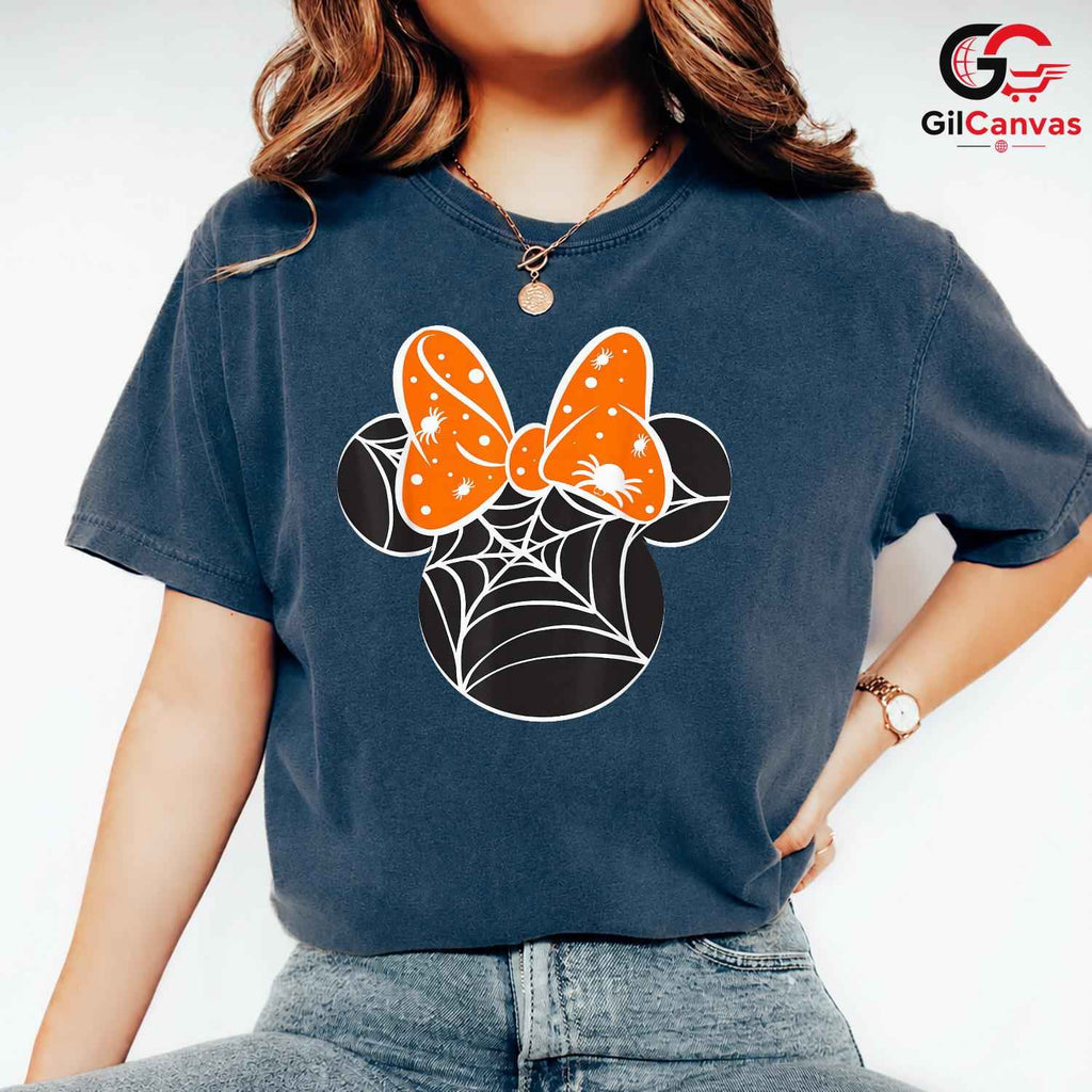 Spider Web Halloween Tee Shirt Unisex Fun Spooky Season Gift Kids And Teens