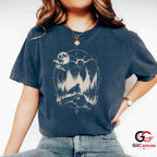 Spooky Moth Owl Graphic T-Shirt Halloween Nature Adventure Unisex Apparel