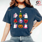 Spooky Summer Ghosts Beach T-Shirt Unisex Funny Halloween Vacation Gift Idea
