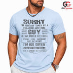 Taken By Awesome Guy Fall Tee Unisex September Birthday Relationship Gift