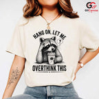Thinking Raccoon T-Shirt Funny Animal Lover Casual Wear Graphic Unisex Tee