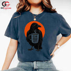 Vintage Halloween Raven Tee Quirky Gift Design Perfect For Men Women Apparel
