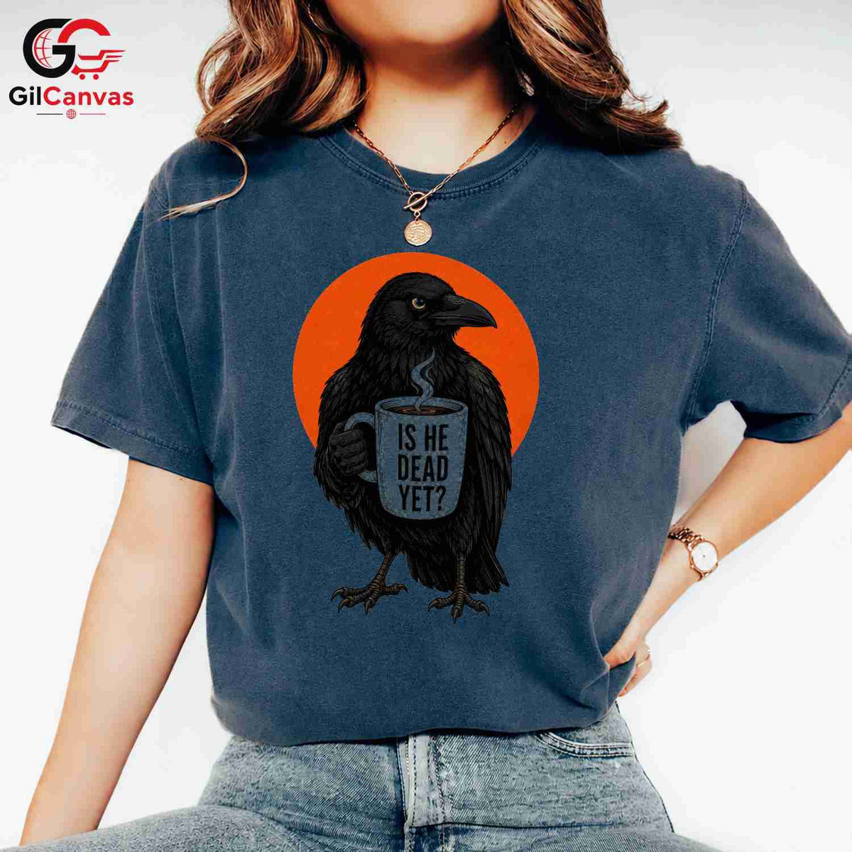 Vintage Halloween Raven Tee Quirky Gift Design Perfect For Men Women Apparel