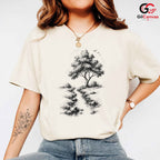 Vintage Nature Scene Tee Shirt Outdoor Lover Soft Cotton Unisex Graphic Tee