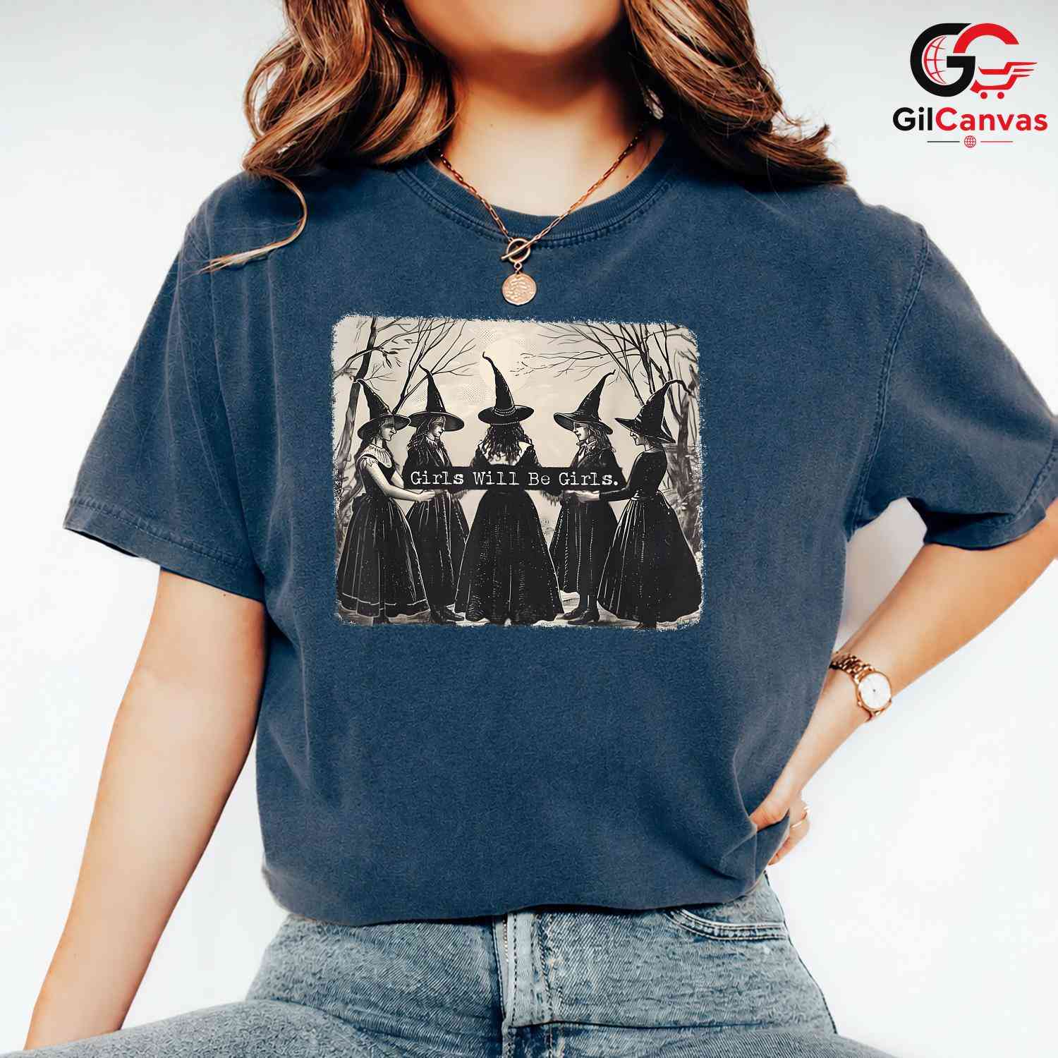 Vintage Witch Sisterhood Tee Shirt Unisex Empowering Spooky Gift For Women