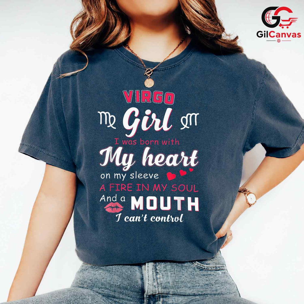 Virgo Girl Zodiac Quote Shirt Unisex Sassy Astrology Birthday Gift For Women