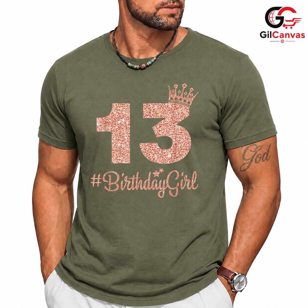 13 Year Old Girl Crown T-Shirt Unisex Perfect Birthday Gift Idea For Teens