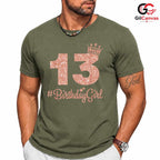 13 Year Old Girl Crown T-Shirt Unisex Perfect Birthday Gift Idea For Teens
