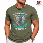 Angel Wings Heart Grieving Tee Unisex Brother Memorial Support Love Gift Tee