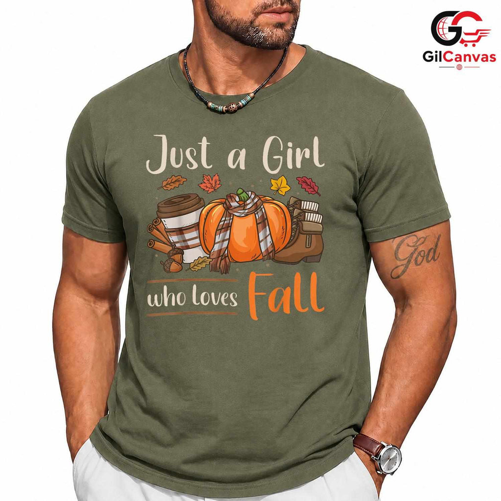 Autumn Girl Fall T-Shirt Unisex Seasonal Celebration Perfect Gift Idea For Her