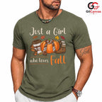 Autumn Girl Fall T-Shirt Unisex Seasonal Celebration Perfect Gift Idea For Her