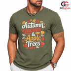Autumn Leaves Apple Lover Tee Unisex Perfect Fall Season Gift For Kids All