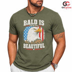 Bald Eagle American T-Shirt Patriotic Independence Day Unisex US Flag Apparel