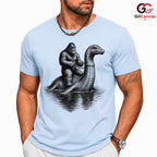 Bigfoot Lake Monster T-Shirt Mythical Adventure Unisex Cryptid Legend Gift Tee