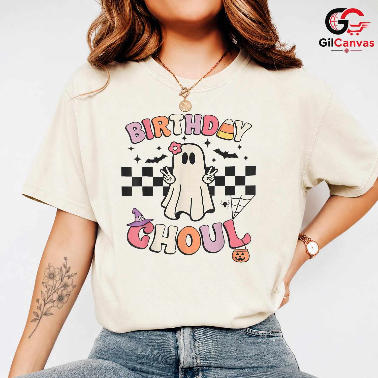 Birthday Ghost Halloween T-Shirt Unisex Cute Ghoul Fun Gift Idea For Kids