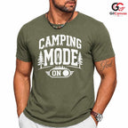 Camping Mode On Forest T-Shirt Summer Adventure Unisex Outdoor Nature Lover Tee