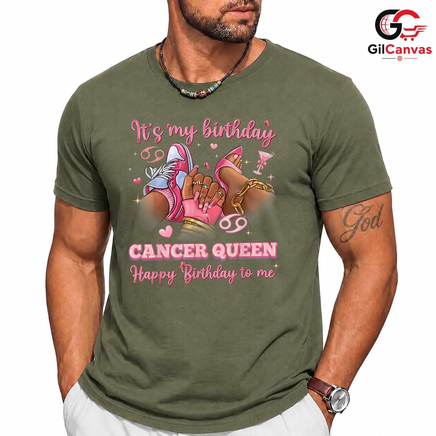 Cancer Queen Birthday T-Shirt Unisex Special Day Celebration Gift For Women