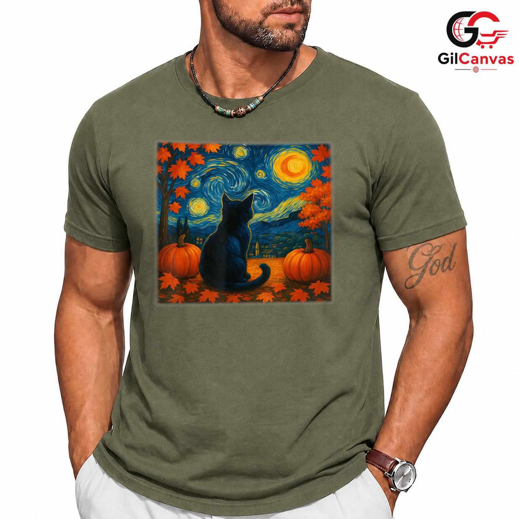 Cat Lover Autumn Season Shirt Unisex Perfect Pet Owner Fall Design Gift Idea