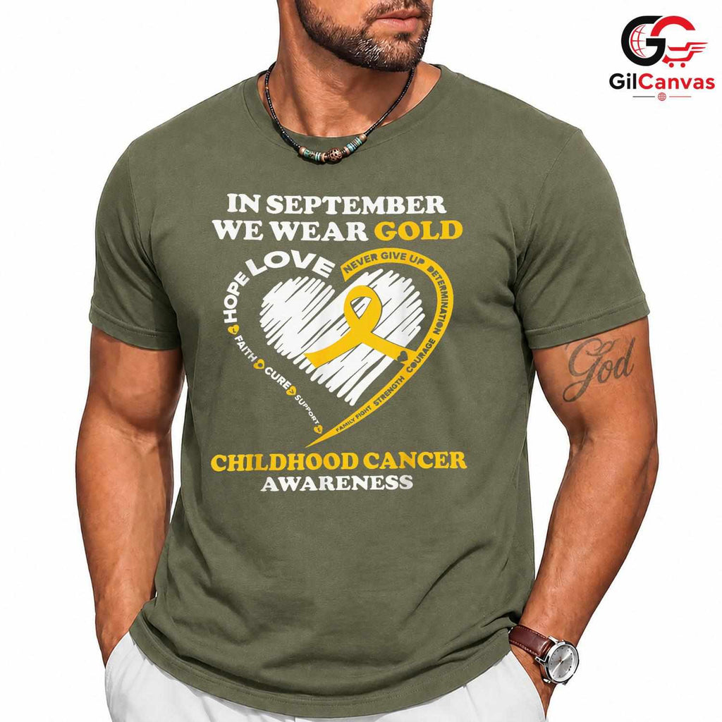 Childhood Cancer Event Tee Shirt Unisex September Awareness Support Gift Kids