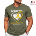 Childhood Cancer Event Tee Shirt Unisex September Awareness Support Gift Kids