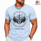 Christian Compass Tee Gift Spiritual Faith Journey Unisex Nature Adventure Tee