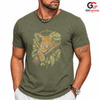 Cool Leopard Animal Lover T-Shirt Jungle Adventure Unisex Graphic Tee Gift