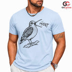 Custom Bird Illustration T-Shirt Nature Watcher Unique Unisex Gift Apparel