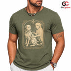 Custom Dalmatian Dog T-Shirt Pet Lover Owner Unisex Graphic Casual Apparel