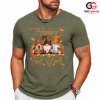 Cute Fall Gnome T-Shirt Unisex Thanksgiving Autumn Celebration Gift Adults