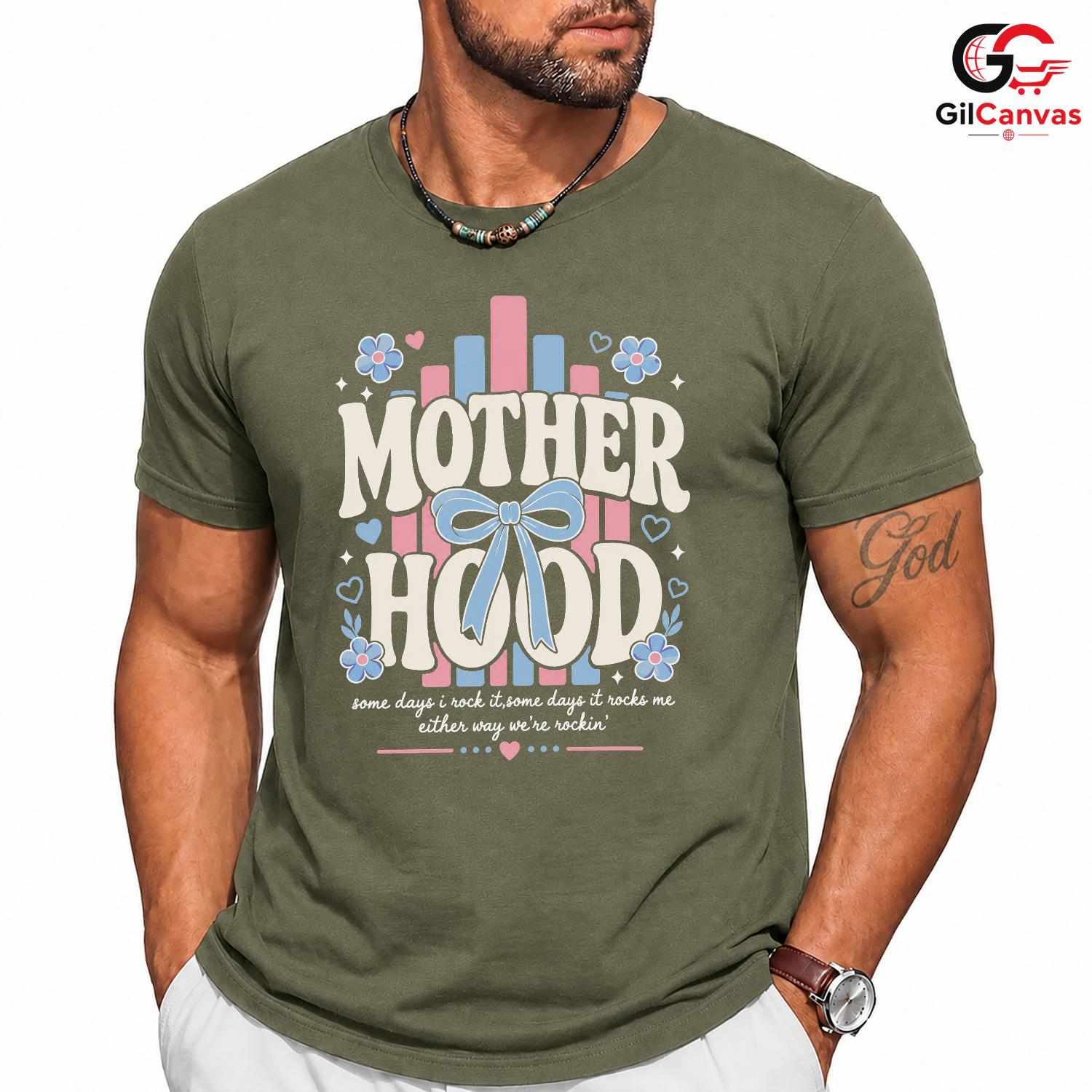 Cute Floral Motherhood T-Shirt Mothers Day Comfortable Unisex Graphic Tee
