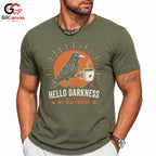 Dark Raven Coffee T-Shirt Hello Darkness Unique Gift Idea For Men Women Tee