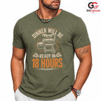 Dinner In 18 Hours BBQ T-Shirt Funny Grill Cooking Gift Unisex Graphic Apparel