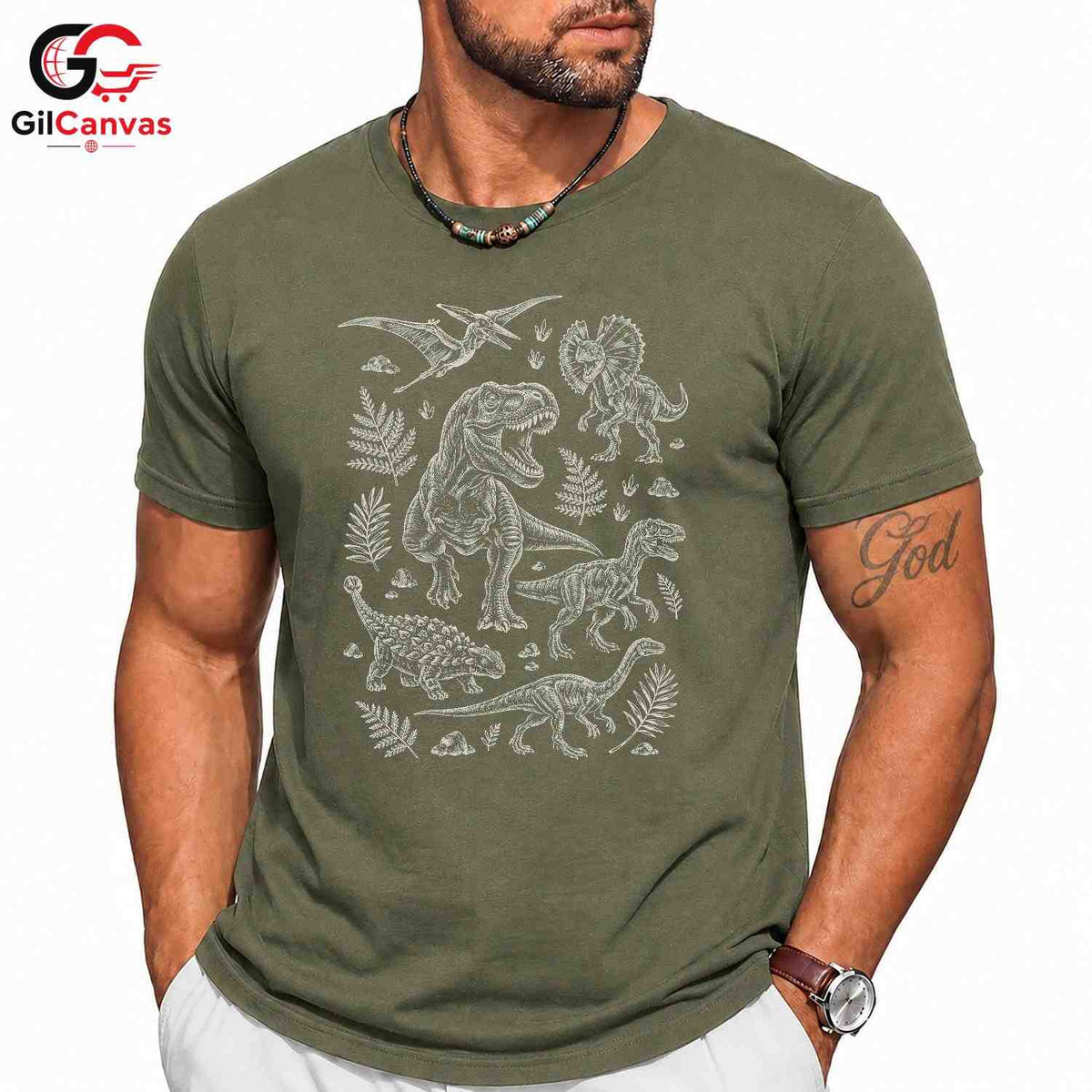 Dinosaur Adventure T-Shirt Young Explorer Kids Fun Graphic Tee For Boys Girls