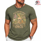 Edible Plants Skull T-Shirt Gothic Nature Halloween Unisex Graphic Apparel