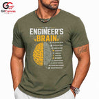 Engineer Brain Science T-Shirt Unisex Gift For Engineering Lovers Graphic Shirt